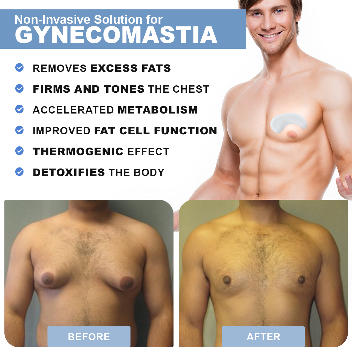 Luhaka™ GynoPatch - Advanced Gynecomastia Reduction Patch (Best Deals)