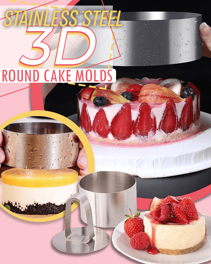 DIY 3D Round Cake Mold Set